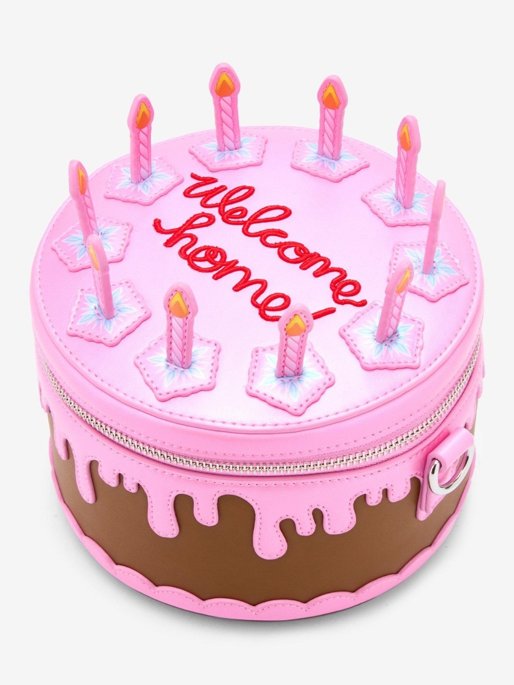 Exclusive Loungefly Coraline Welcome Home! Cake Cosplay Iridescent Crossbody Bag - Picture 11 of 15